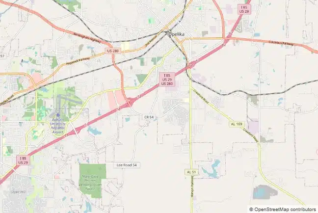 Service area map